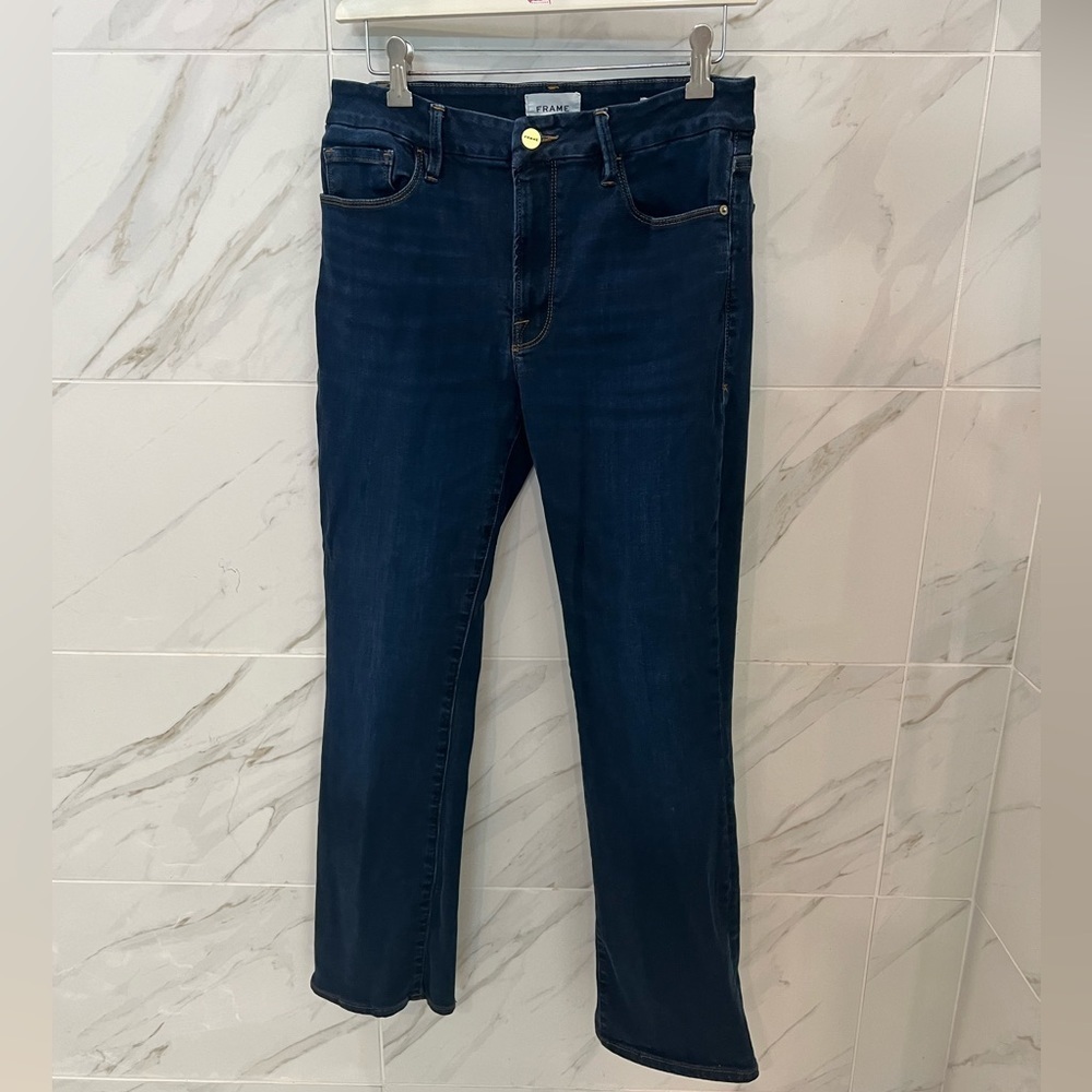 FRAME Women's Le Mini Boot Jeans in Glade - Picture 5 of 10